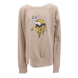 NFL Teens Apparel Vikings Sweatshirt Cream Medium